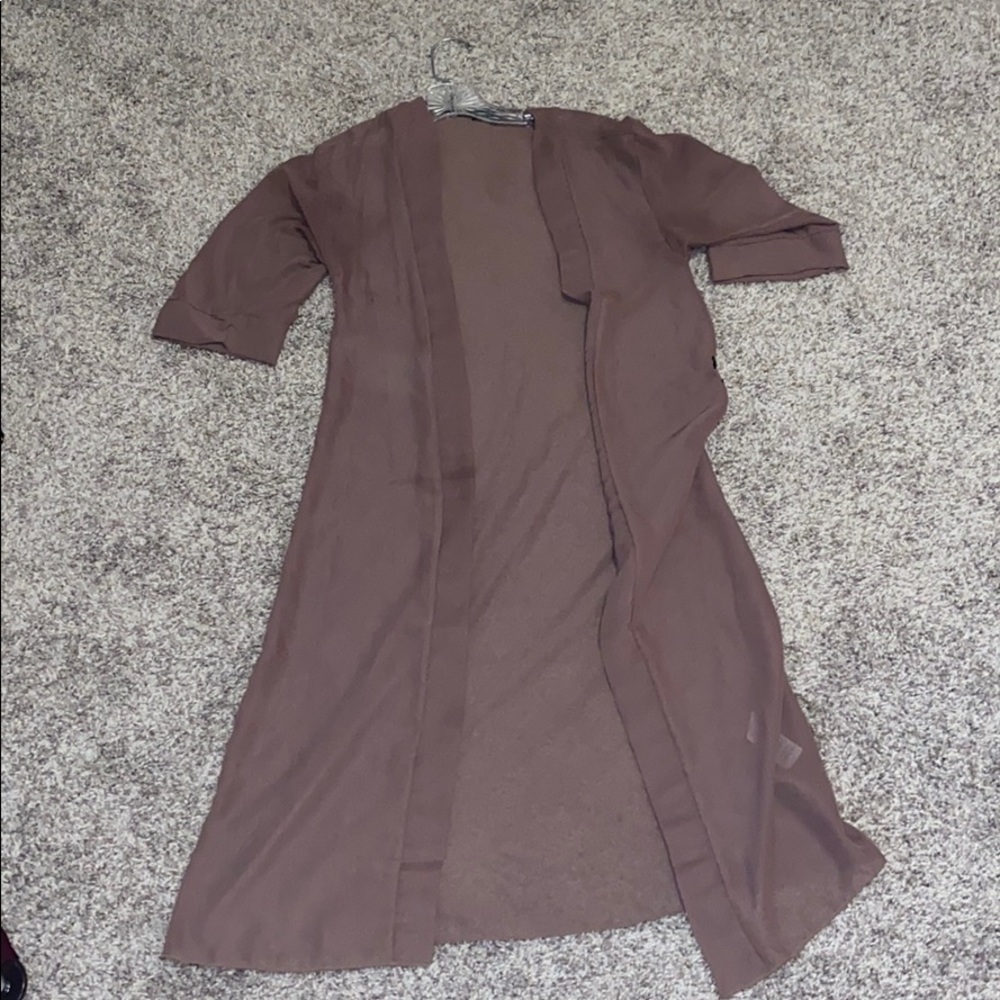 Boohoo mauve duster